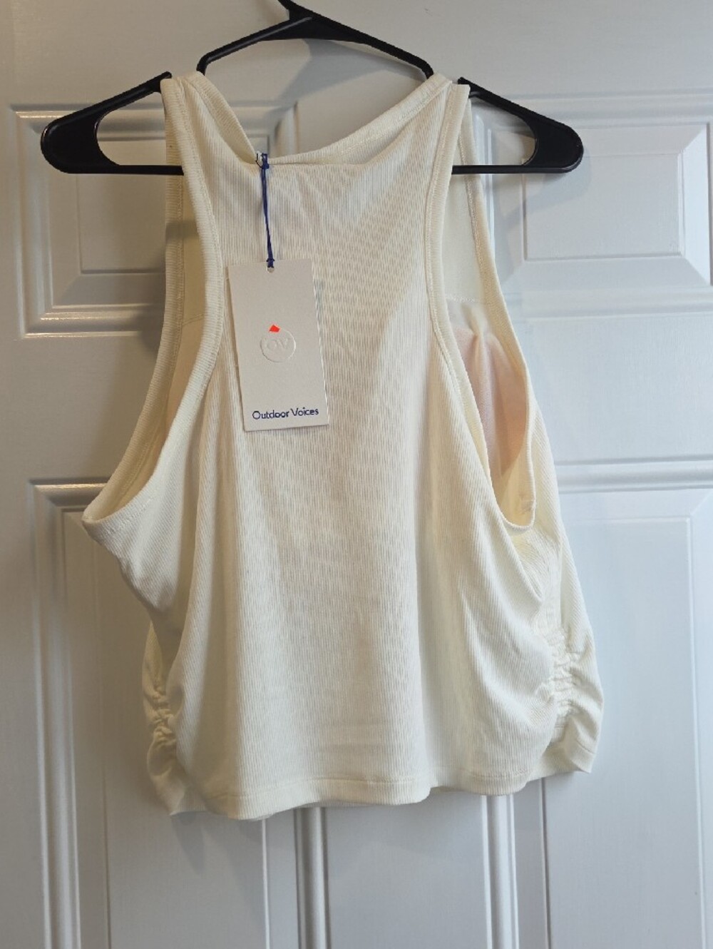 Outdoor Voices Cream Ribbed Racerback Tank - Picture 3 of 5